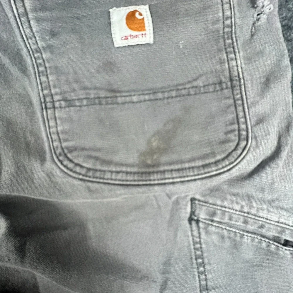 Carhartt Rugged Flex Rigby Double Front Pants Mens 38x31.5 Gray‎ Cotton Relaxed
